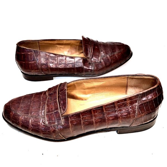 Daniele Ferradini Genuine Crocodile Loafers - Picture 3 of 10